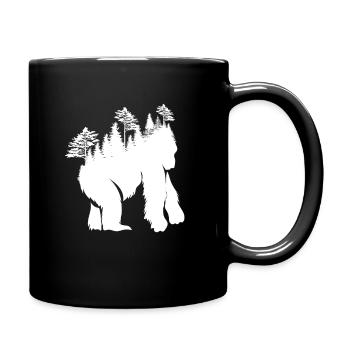 Conception de forêt de gorilles pour les amoureux de la nature - Mug uni - noir - Droite