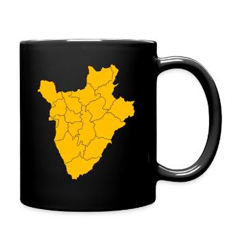 Burundi yellow - Tasse einfarbig - Schwarz - Rechts