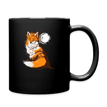 Conception d'automne de renard roux pour les amoureux de la faune - Mug uni - noir - Droite