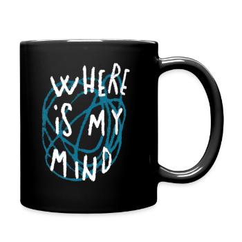 Where is my mind Streetwear Skatewear Openmind Kun - Tasse einfarbig - Schwarz - Rechts