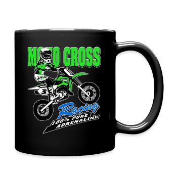 Children's motocross - KIDS MX - Full Colour Mug - black - Right