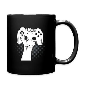 Controller Gamer Macht | Gaming - Tasse einfarbig - Schwarz - Rechts
