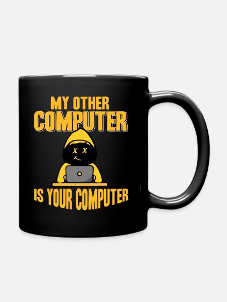 Hacker - Mon autre ordinateur est à vous - Mug uni - noir