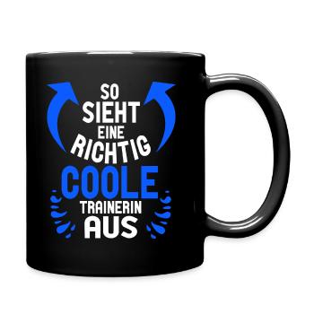 So sieht ein richtig cooler Trainer aus - Tasse einfarbig - Schwarz - Rechts
