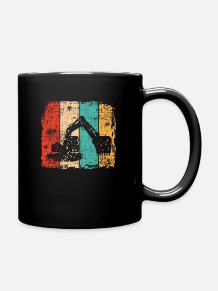 Bagger vintage - Tasse einfarbig - Schwarz