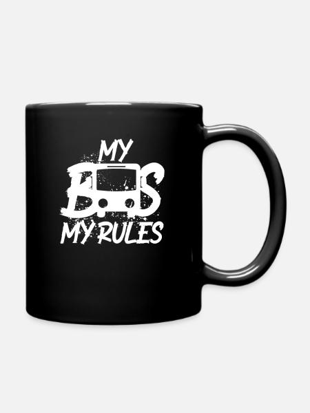 Bus driver bus - Full Colour Mug - black