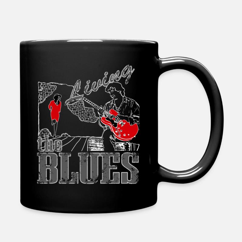 Blues Musik Gitarre - Tasse einfarbig - Schwarz