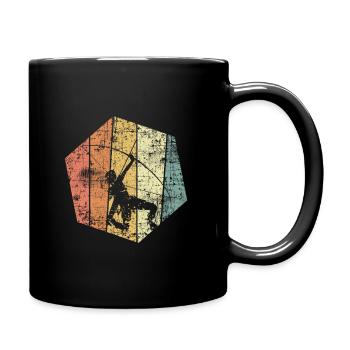 Tir à l'arc vintage - Mug uni - noir - Droite