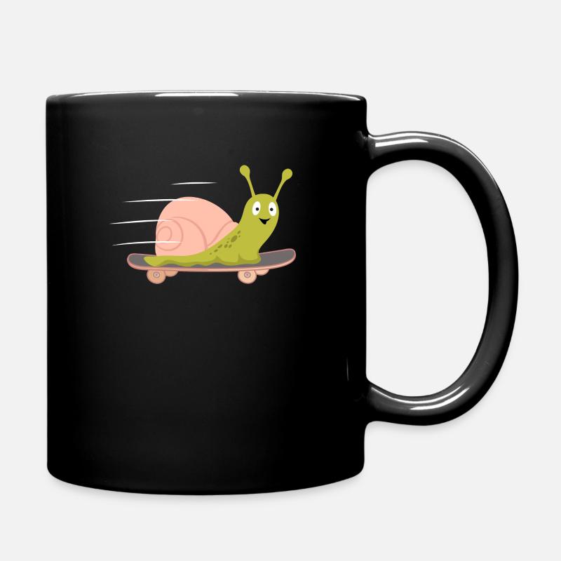 Snail Skateboard Skateboarding Embarquement rapide - Mug uni - noir
