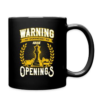 Cadeau d'échecs de jeu d'échecs de joueur d'échecs - Mug uni - noir - Droite