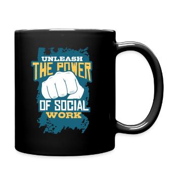 Sozialarbeiter - Tasse einfarbig - Schwarz - Rechts