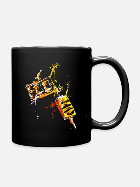 Tattoo Machine - Full Colour Mug - black