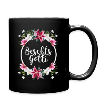 Beschts Gotti Switzerland patentante ask godmother - Full Colour Mug - black - Right