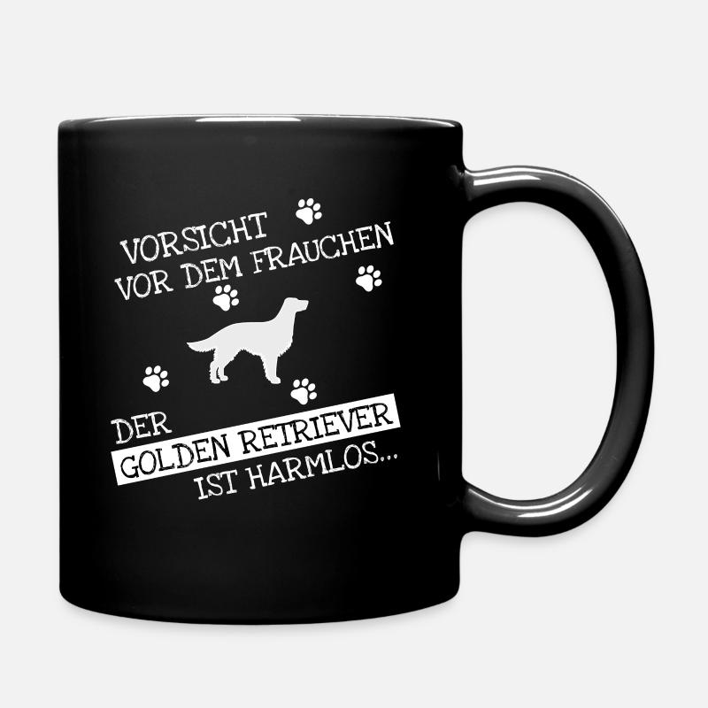 Golden Retriever - Tasse einfarbig - Schwarz