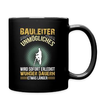 Construction managers make it possible - Full Colour Mug - black - Right