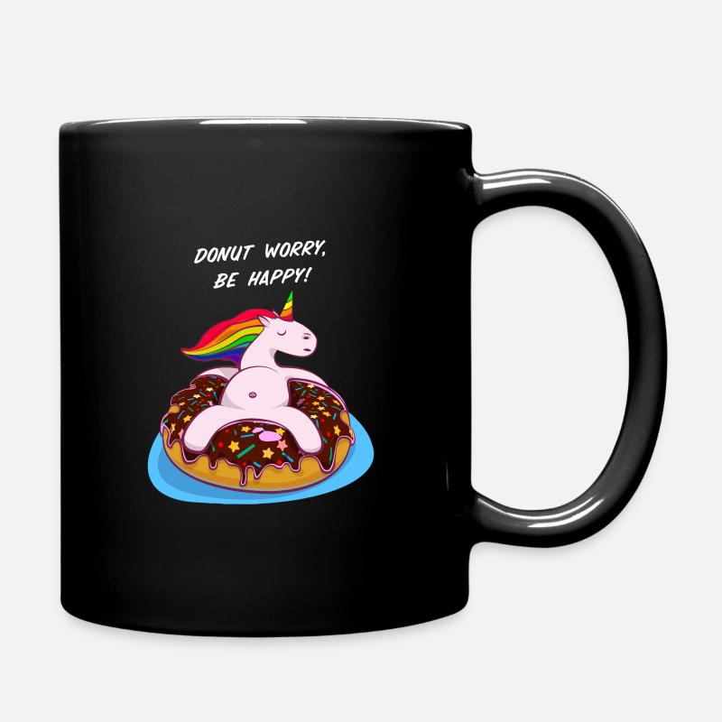 Licorne Donut - Mug uni - noir