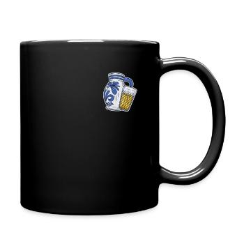 Ebbelwoi Drôle logo Eppler Cidre Francfort - Mug uni - noir - Droite
