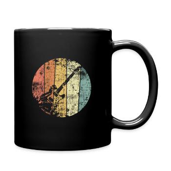 Guitare électrique Guitariste vintage - Mug uni - noir - Droite