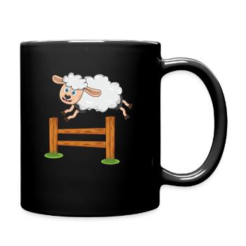 Sheep - Full Colour Mug - black - Right