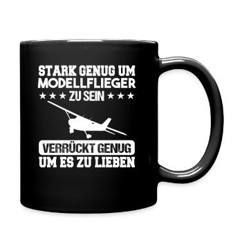 Pilot Modellflieger Modellflug - Tasse einfarbig - Schwarz - Rechts