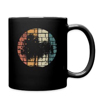 Baum vintage Weide - Tasse einfarbig - Schwarz - Rechts