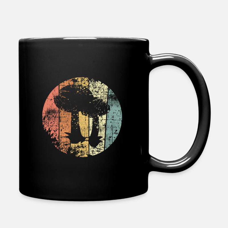 Pilze vintage - Tasse einfarbig - Schwarz