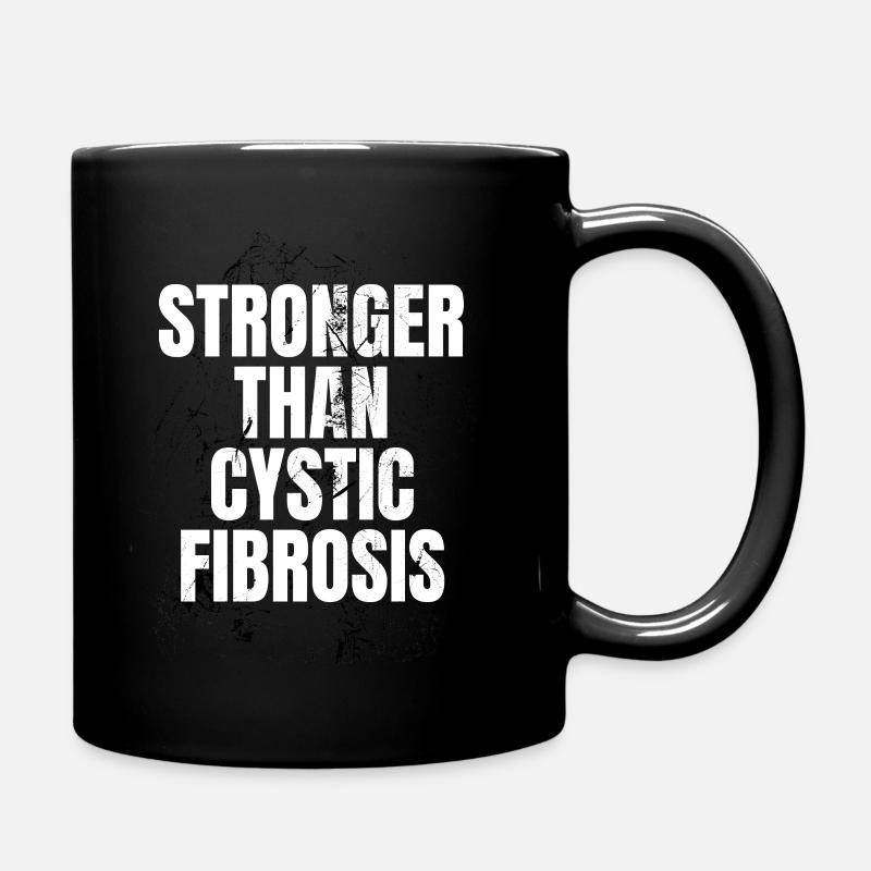 Stärker als Mukoviszidose - Tasse einfarbig - Schwarz