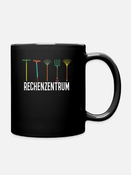 Rechenzentrum Gartenarbeit Landschftsgärtner - Tasse einfarbig - Schwarz