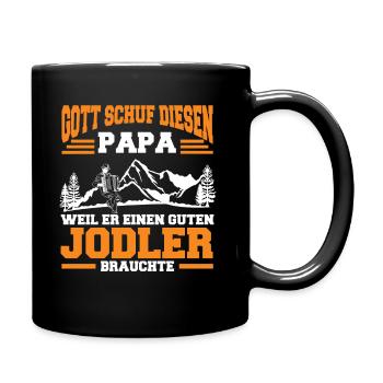 Jodler Jodelmusik Jodeln - Tasse einfarbig - Schwarz - Rechts