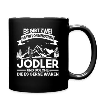 Jodelmusik Jodelgesang Jodeln - Tasse einfarbig - Schwarz - Rechts