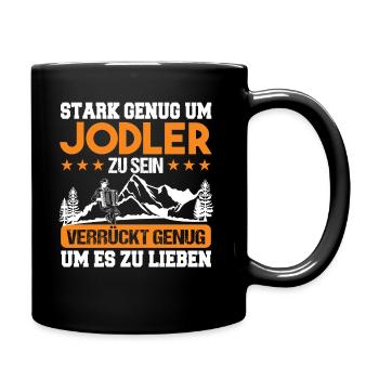 Jodler Jodelmusik Jodeln - Tasse einfarbig - Schwarz - Rechts