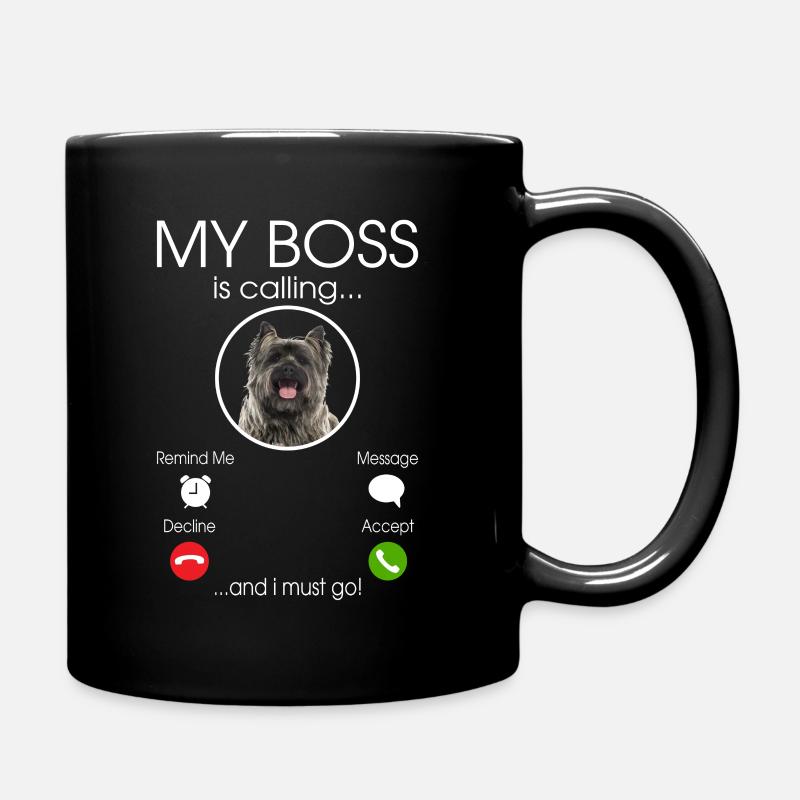 Cairn Terrier my Boss - Mug uni - noir