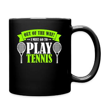 Tennis de tennis - Mug uni - noir - Droite