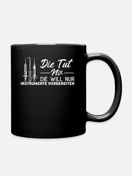 Krankenhaus Operationstechnische Assistentin - Tasse einfarbig - Schwarz