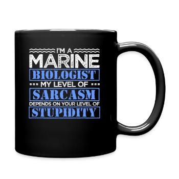Biologie mer biologie marine cadeau - Mug uni - noir - Droite