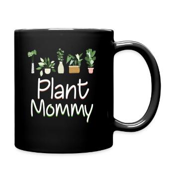 Plant Mommy Funny Houseplant Mom - Full Colour Mug - black - Right