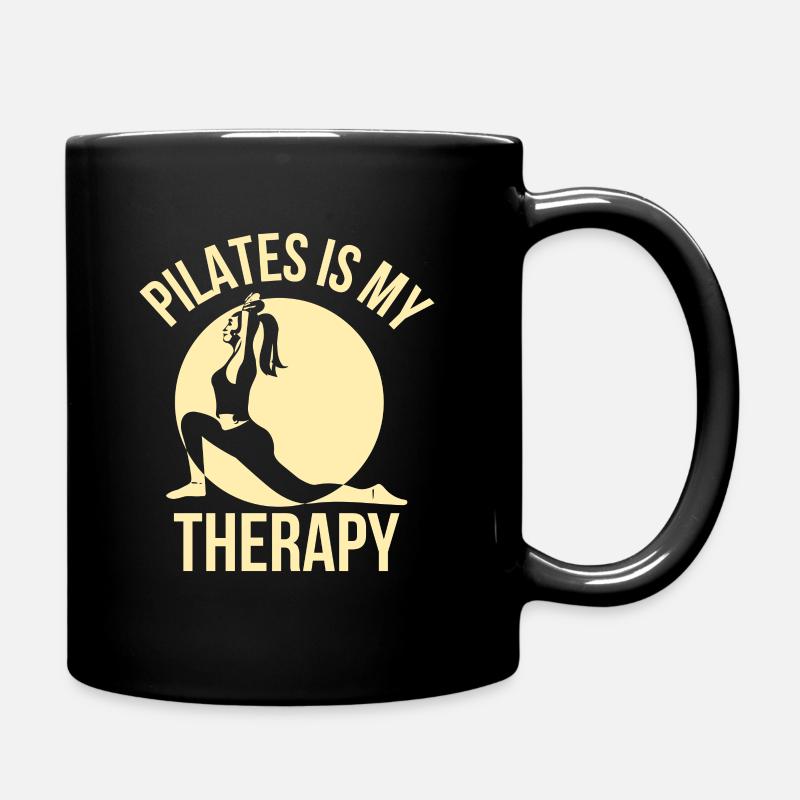 Pilates drôle - Pilates est ma thérapie - Mug uni - noir