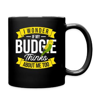 Oiseau perruque perruque cadeau - Mug uni - noir - Droite