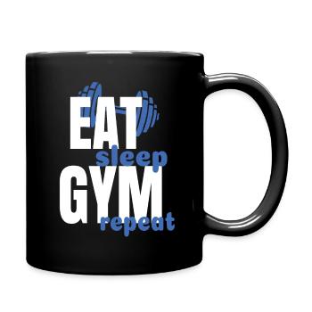 Sports Sports Athlete Bodybuilder Fitnesstudio - Full Colour Mug - black - Right