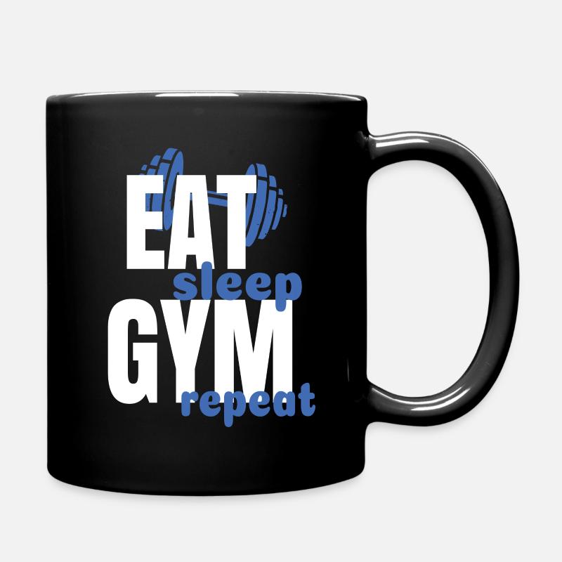 Sport Sportler Bodybuilder Fitnesstudio - Tasse einfarbig - Schwarz
