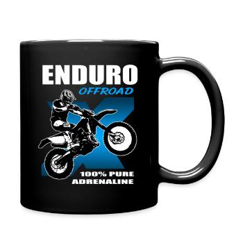 Enduro Offroad - Mug uni - noir - Droite