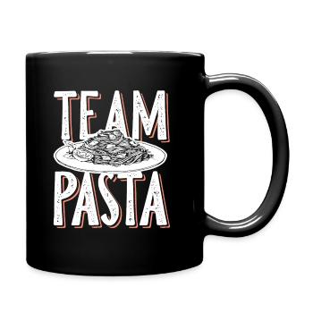team Pasta spaghetti - Mug uni - noir - Droite
