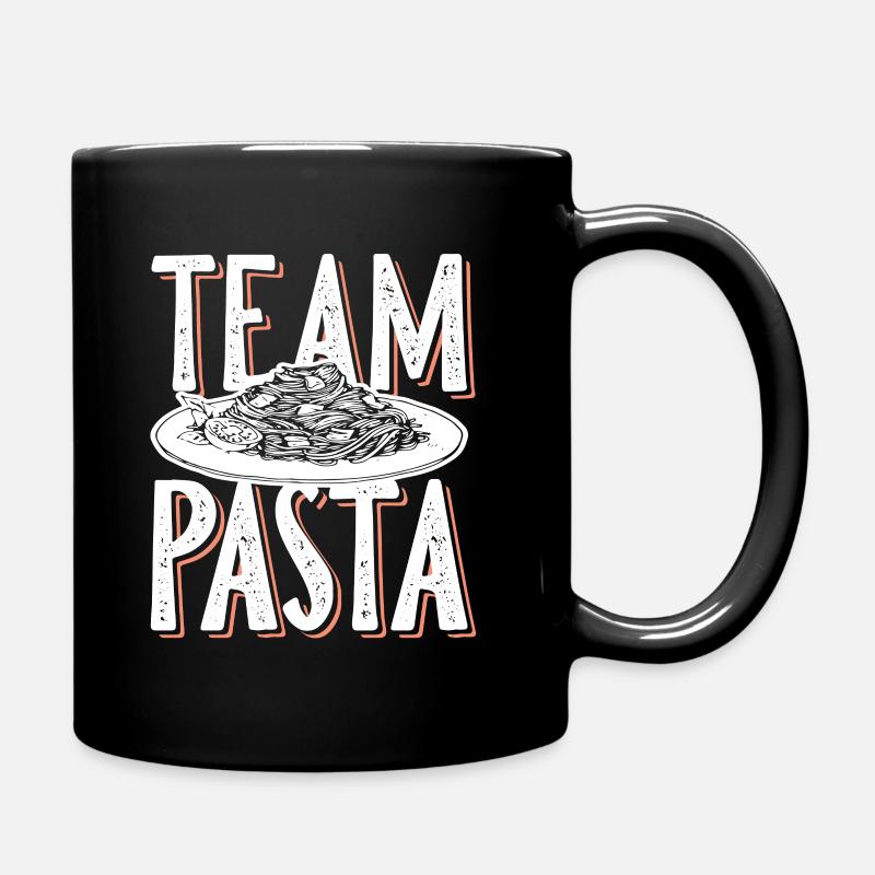 team Pasta spaghetti - Tasse einfarbig - Schwarz