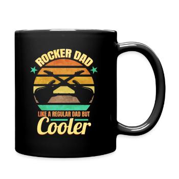 Rocker Papa - Musiciens guitares cadeau fête des pères - Mug uni - noir - Droite