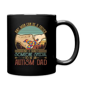 It Takes Someone Special To Be An Autism Dad - Full Colour Mug - black - Right