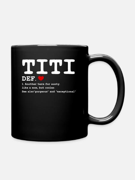 Titi For Aunty Like A Mom But Cooler - Mug uni - noir