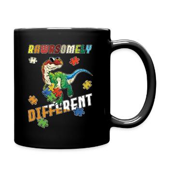 Autism Awareness Day - Full Colour Mug - black - Right