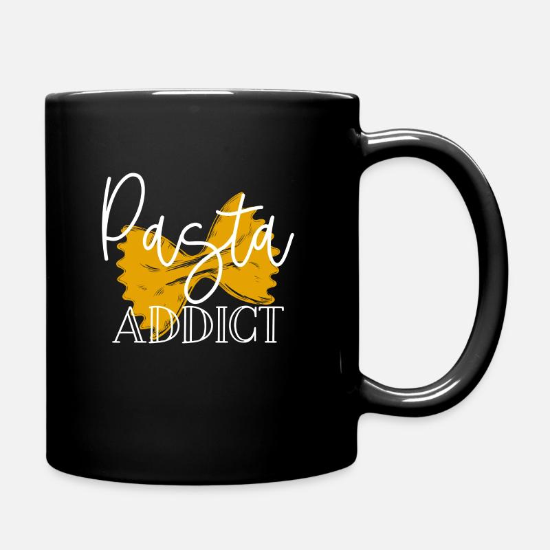 Pasta Nudeln - Tasse einfarbig - Schwarz