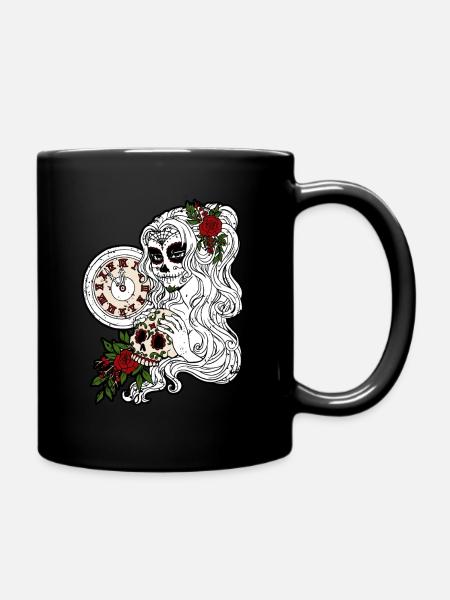 La Catrina Dia de los Muertos Gothique Design Sombre - Mug uni - noir