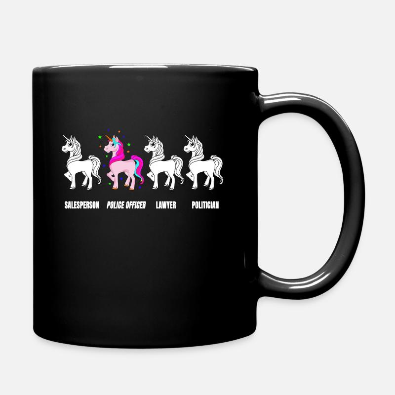 Polizist Geschenk Polizistin Polizei Streife - Tasse einfarbig - Schwarz